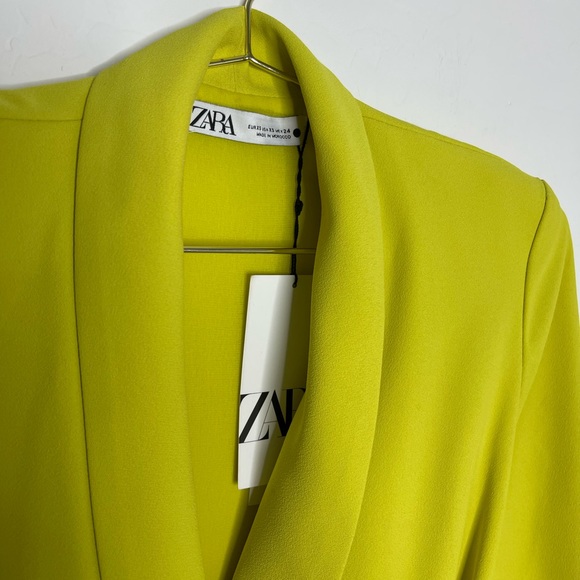 Zara Lime Green Mini Dress - Picture 4 of 9